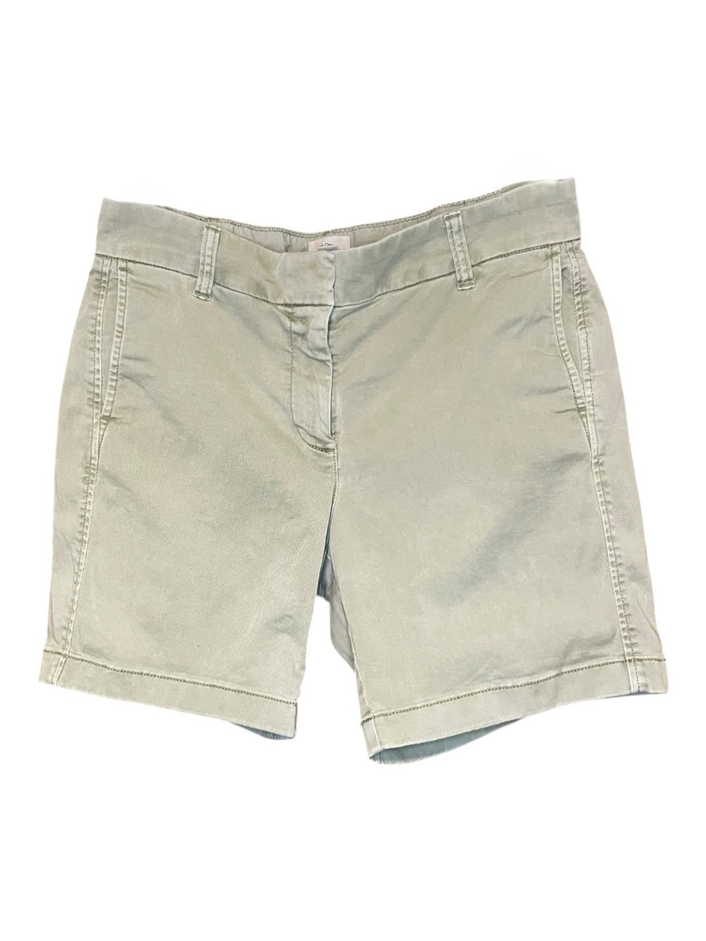 J. Crew 7” Stretch Chino Olive Shorts Size 6